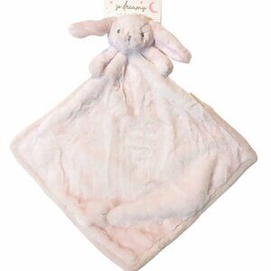 So Dreamy S.L. Home Fashions Pink Bunny Lovey Security Blanket 15" X 15" NEW